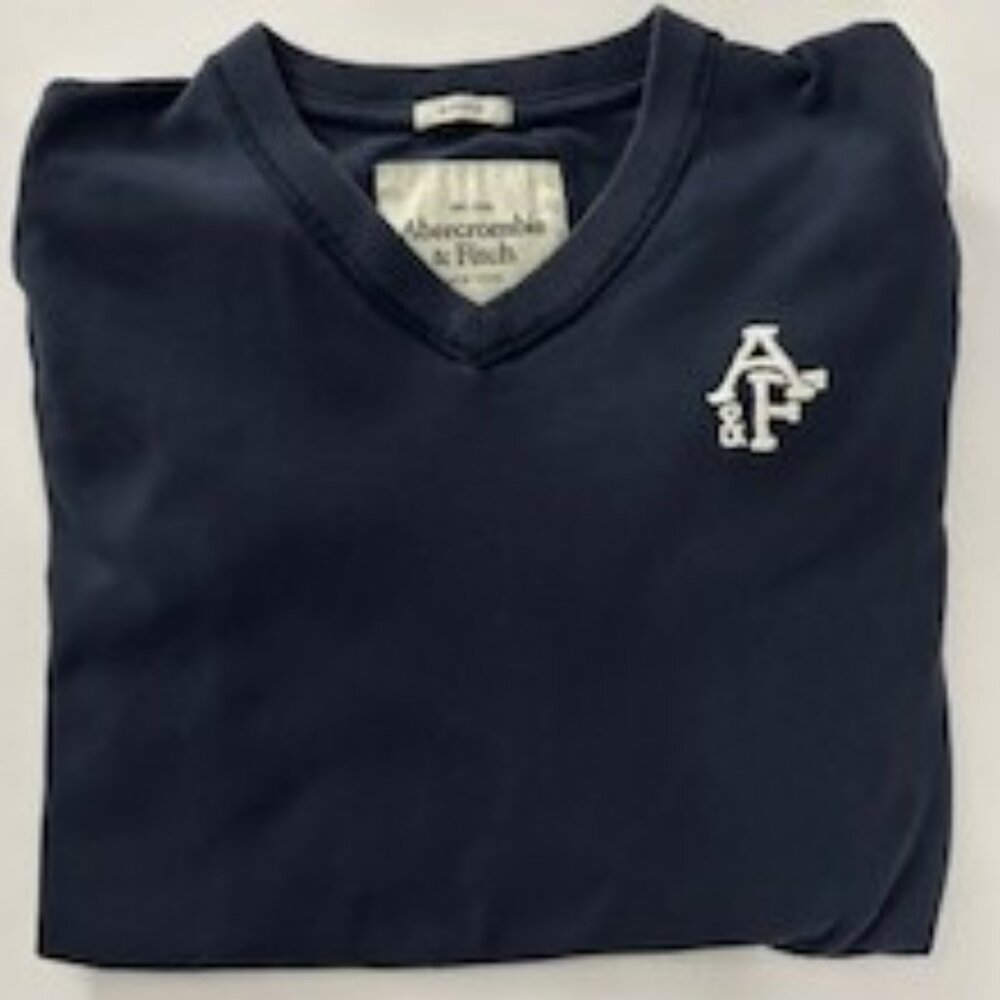 Vintage Abercombie & Fitch Mens Muscle  V Neck T-Shirt